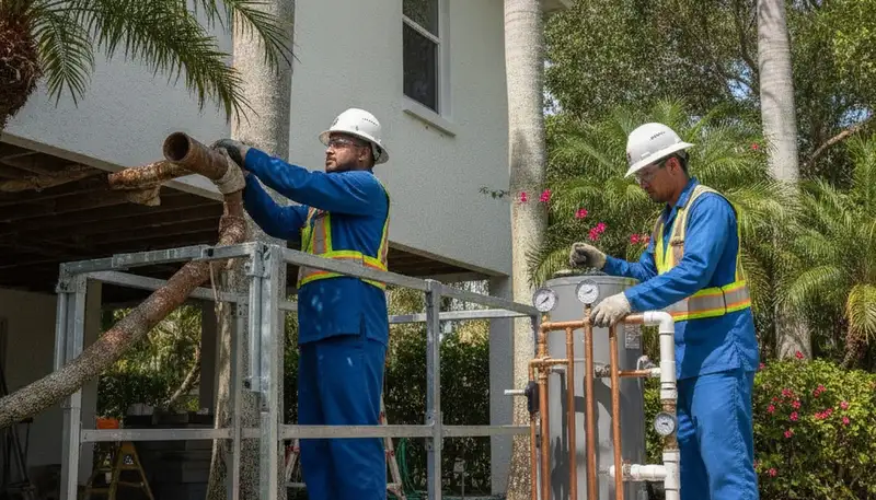 West Palm Beach, FL plumber providing residential plumbing repair services