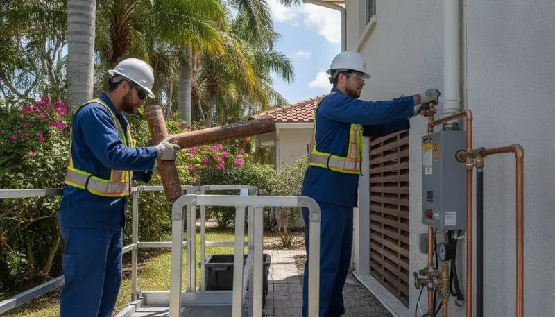 West Palm Beach, FL plumber providing fast residential plumbing repair service