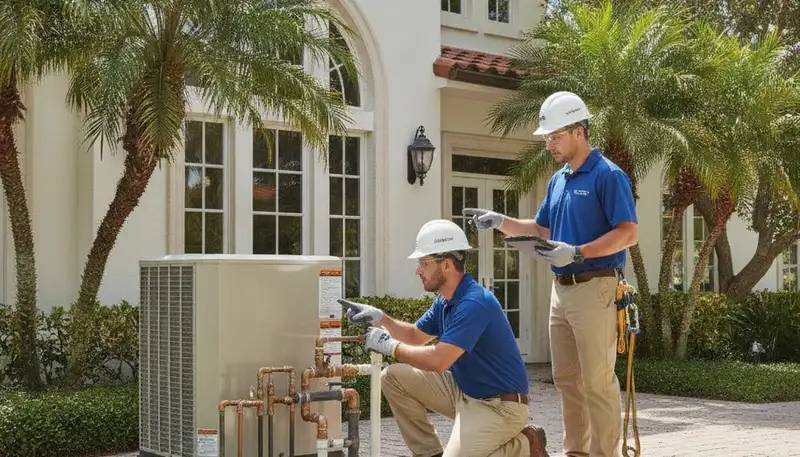 Plumber providing repair service in West Palm Beach, FL for a local plumbing business