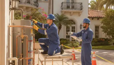 Plumbing repair technician serving West Palm Beach, FL for leak fixes and emergency service