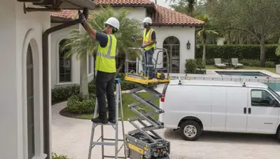 Plumber repairing a pipe in West Palm Beach, FL, for reliable plumbing service