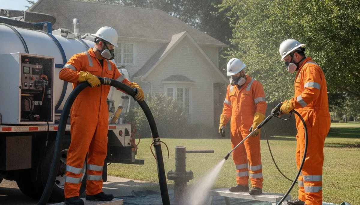 Septic tank cleaning service in West Palm Beach, FL by On Call Plumbers