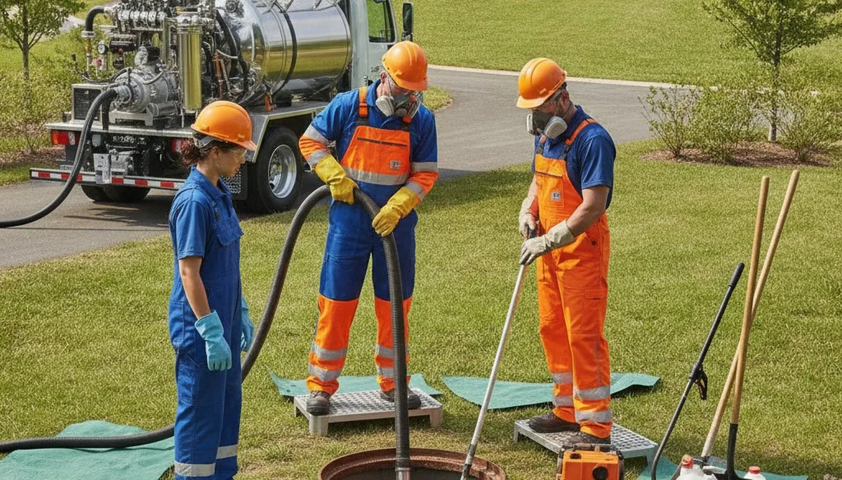 Septic tank cleaning service in West Palm Beach, FL by On Call Plumbers