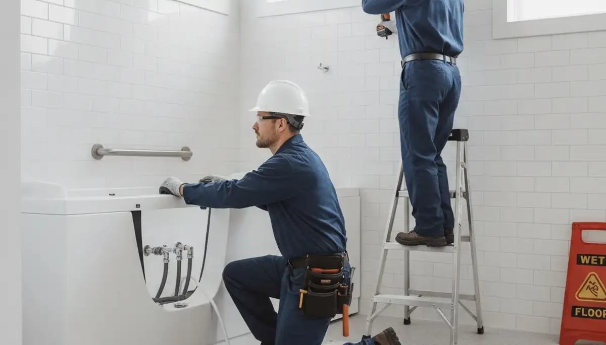 Walk-in tub plumbing installation for West Palm Beach, FL home safety and comfort